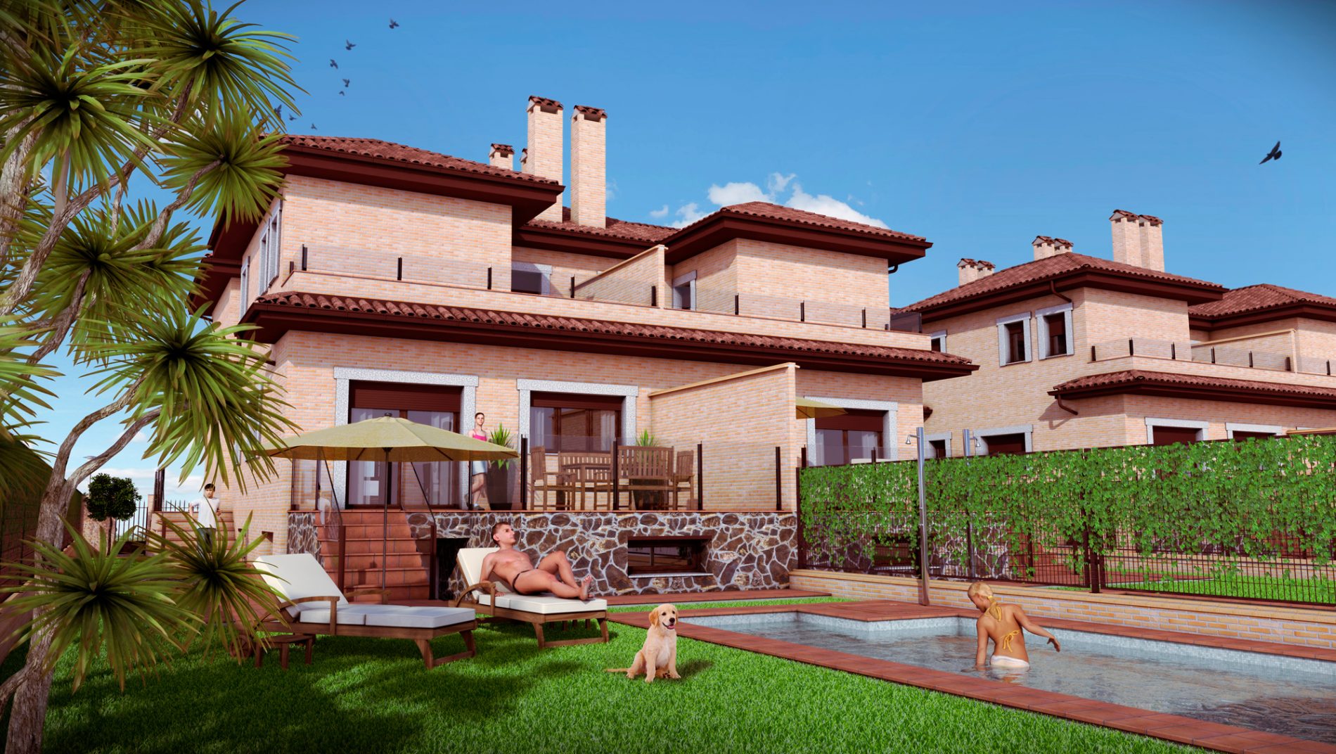 Residencial Islas Canarias - Vista trasera